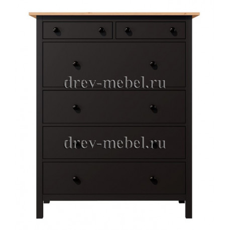 Комод 3 ящика IKEA Style черный