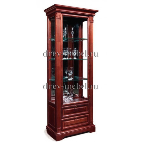 Шкаф с витриной и ящиками Престиж ГМ 5906Е-01